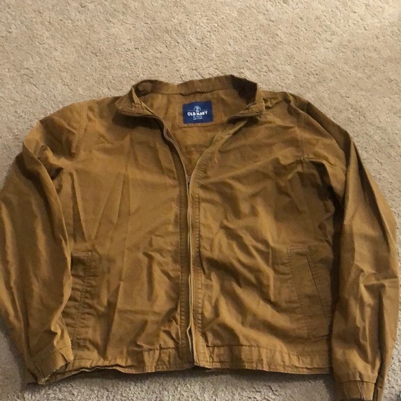 Barely used old navy windbreaker, extra large brown - Picture 1 of 2